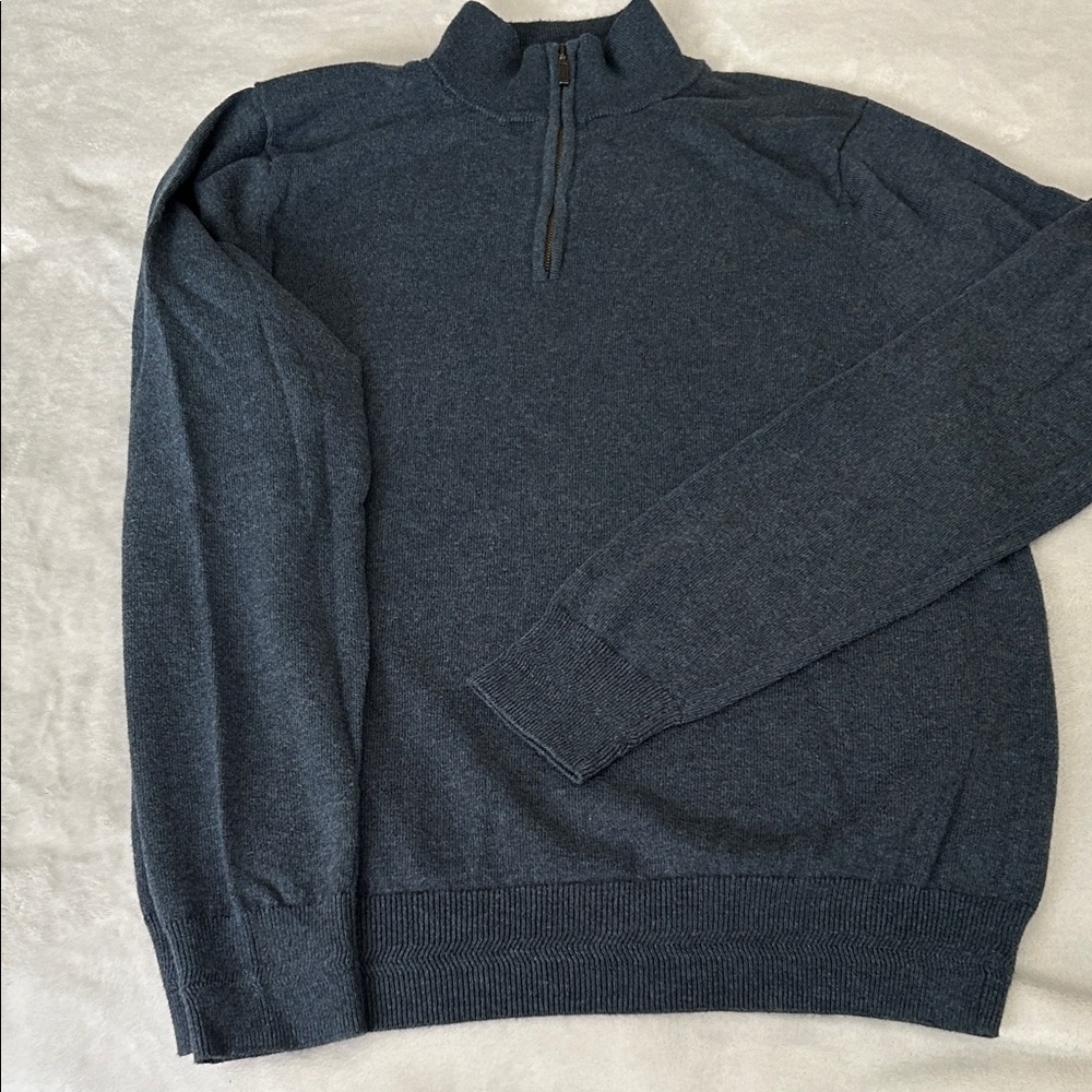 14th & Union Men's Charcoal Zip-Up Sweater